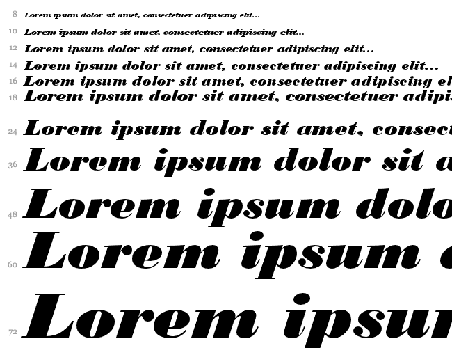 Bodoni MT Black Водопад 