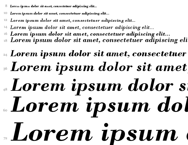 Bodoni MT Водопад 