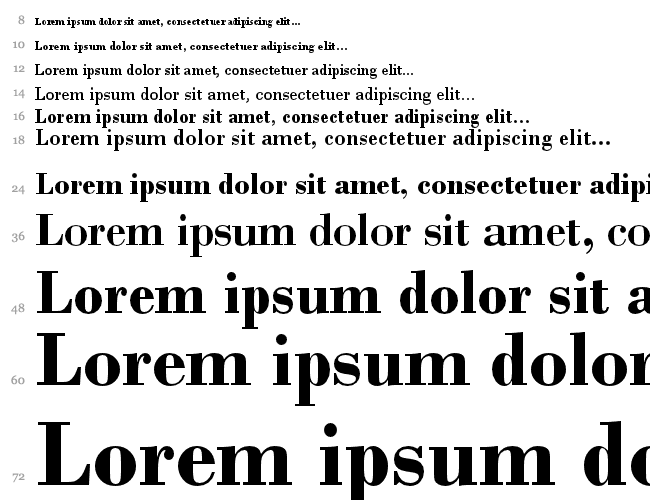 Bodoni MT Водопад 