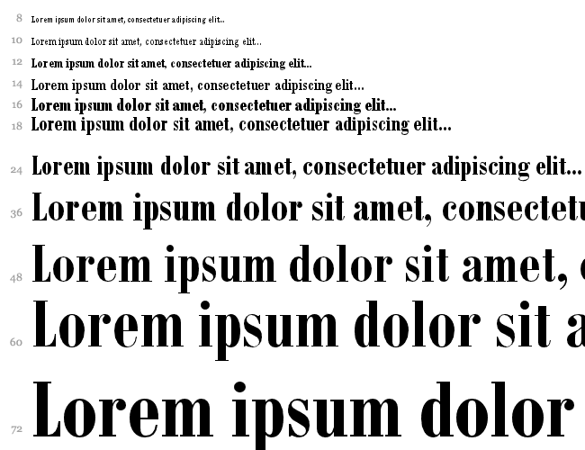 Bodoni MT Condensed Водопад 