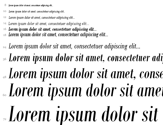 Bodoni MT Condensed Waterfall 