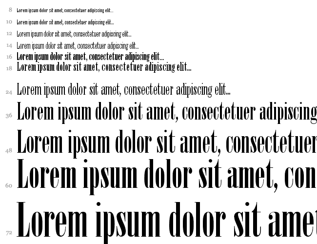 Bodoni MT Poster Compressed Wasserfall 