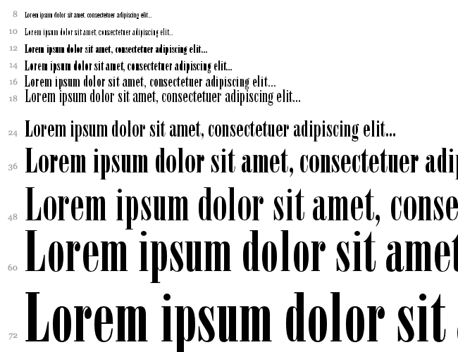 Bodoni Poster Condensed SSi Cascata 