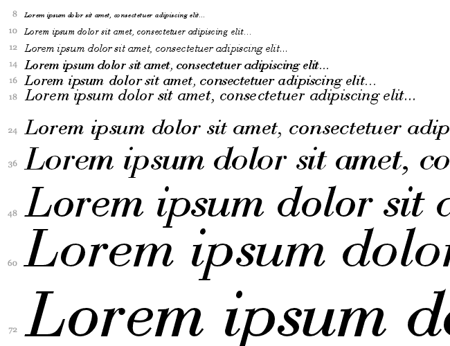 Bodoni-DTC Wasserfall 