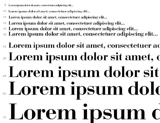 Bodoni Водопад 