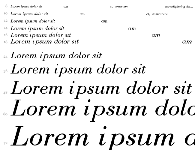 Bodoni-Normal-Italic Wasserfall 