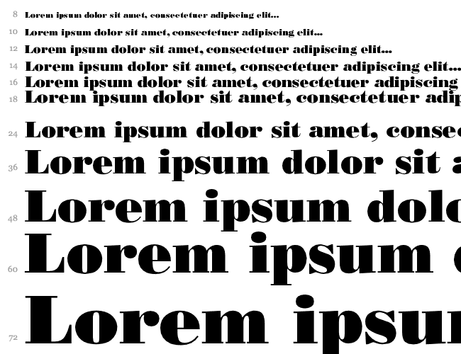 Bodoni-Poster Cascata 