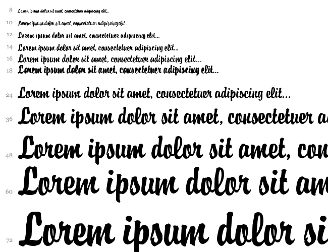 Brophy Script Cascade 