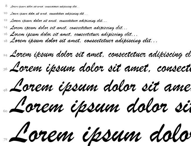 Brush Script Водопад 