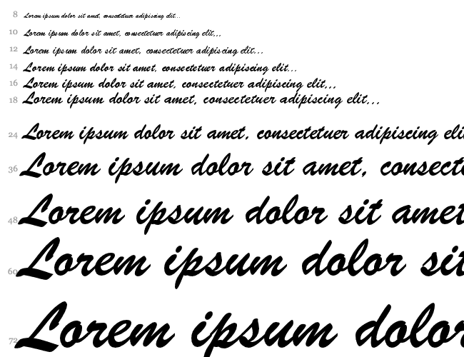 BrushScript BT Водопад 