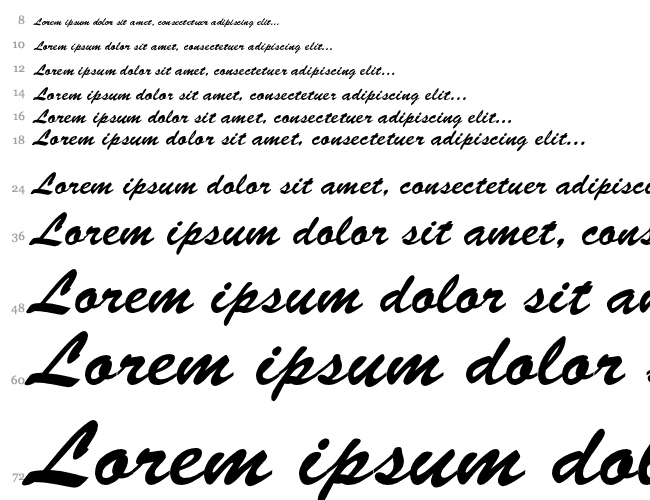 Brush-Script Wasserfall 