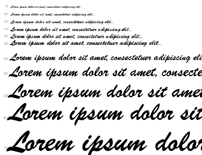 Brush Script LH Cascata 