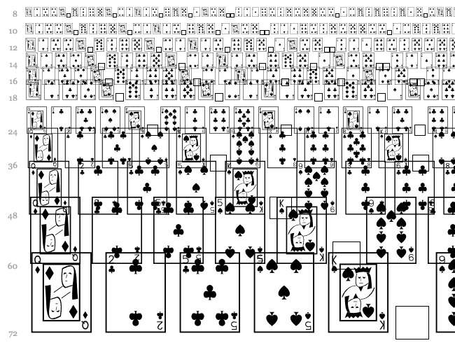 Playing Cards Cascade 