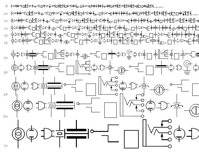 Carr Electronic Dingbats Cascata 