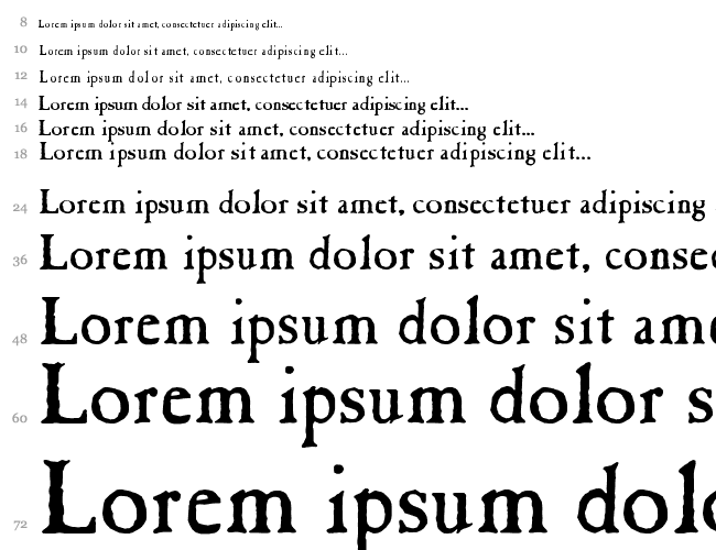 Caslon Antique Водопад 