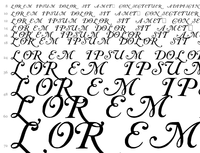 Caslon Initials Cascade 