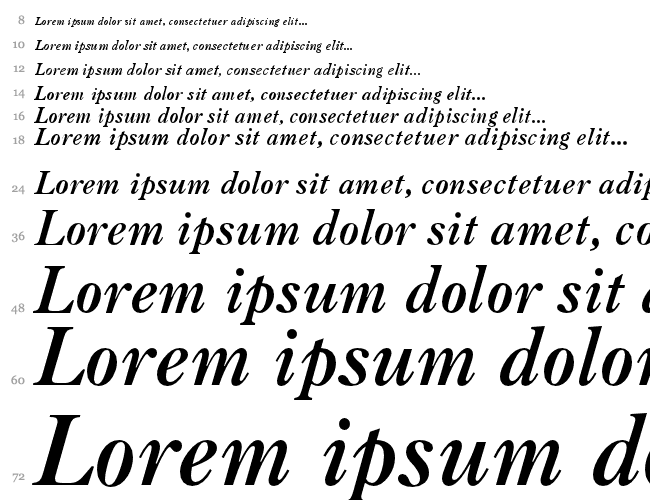 Caslon Bd BT Водопад 