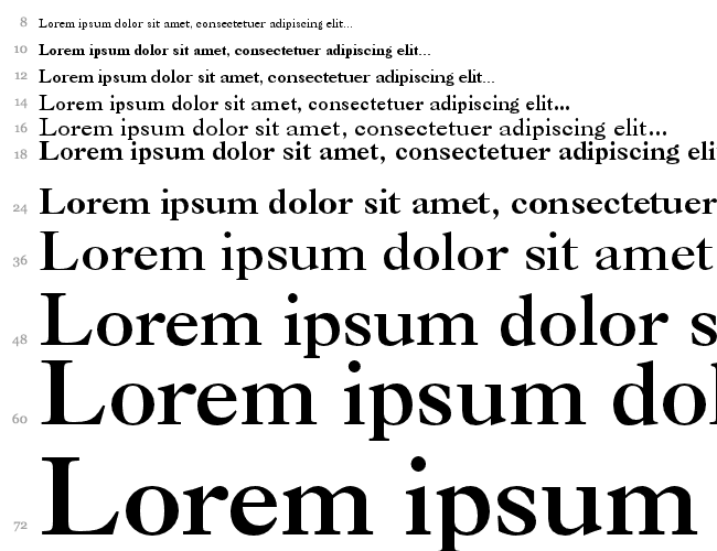 Caslon 3 Cascata 