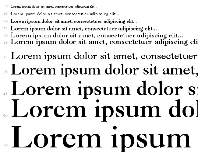 Caslon Bd BT Водопад 