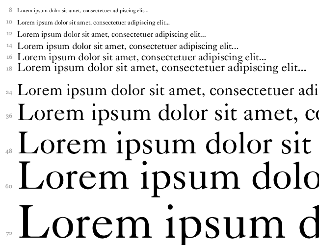 Caslon-Normal Wasserfall 