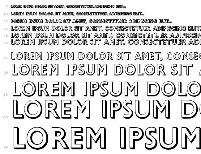 Gill Sans CE MT Shadow Водопад 