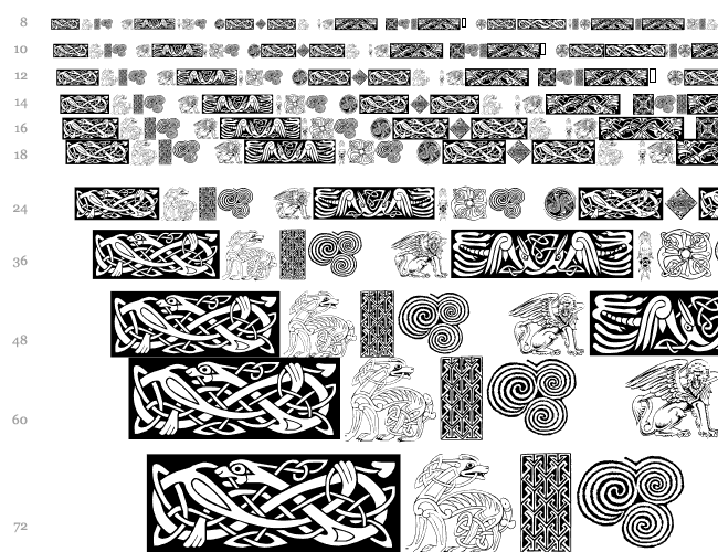 Celtic Patterns Cascade 