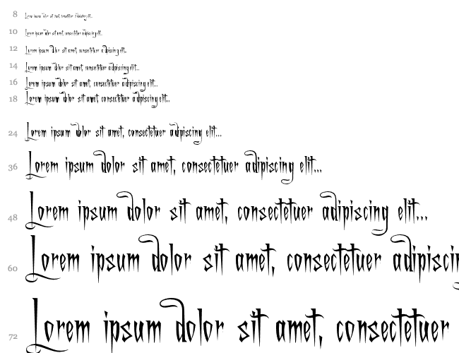 Charming Font Cascade 