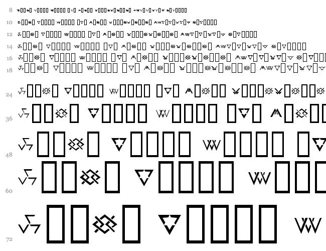 Chevron Dingbats Водопад 