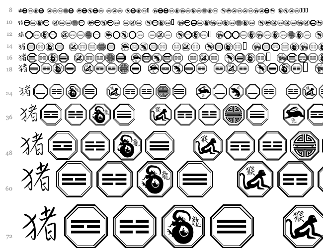 Chinese Zodiac Wasserfall 