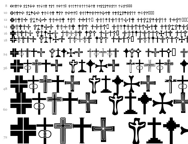 Christian Crosses Waterfall 