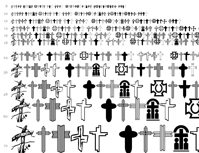 Christian Crosses V Wasserfall 