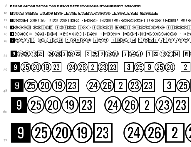 CircledNumbers DB Cascade 