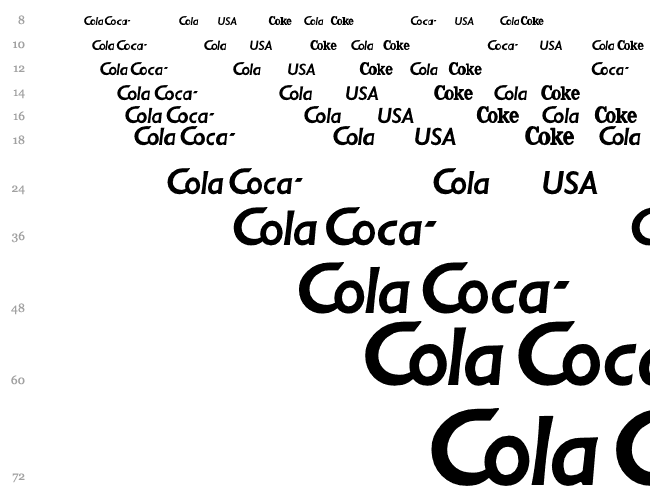 CocaCola Wasserfall 