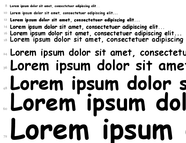 Comic Sans MS Cascade 