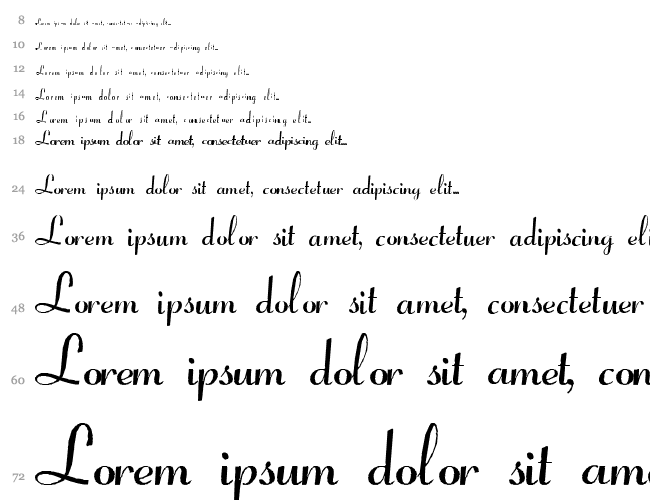 Coronet Script SSi Водопад 