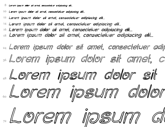 Curlmudgeon Hollow Italic Cascade 