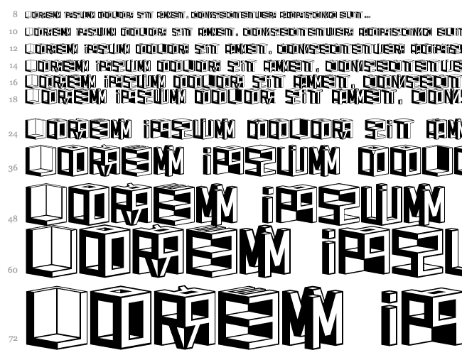 D3 Cubism Cascade 