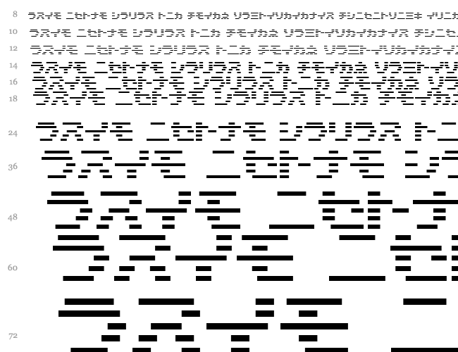 D3 DigiBitMapism Katakana Водопад 