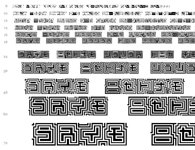 D3 Labyrinthism katakana Cascata 