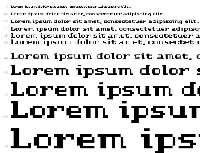 D3 LiteBitMapism Bold-Selif Водопад 