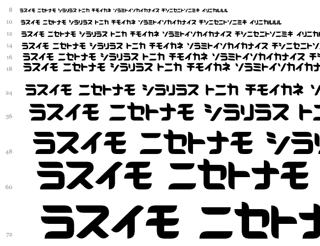 D3 Radicalism Katakana Cascade 