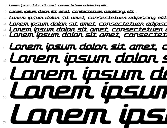 D3 Roadsterism Italic Cascade 