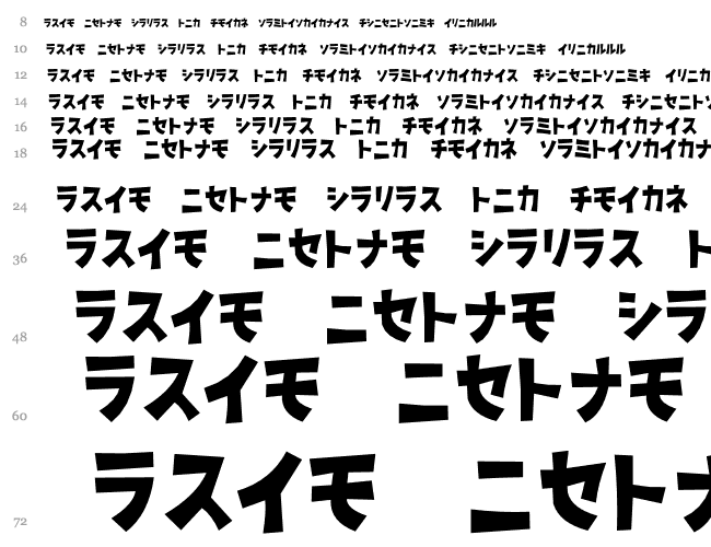 D3 Streetism Katakana Cascade 