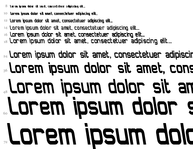 Daville Condensed Rev Slanted Wasserfall 