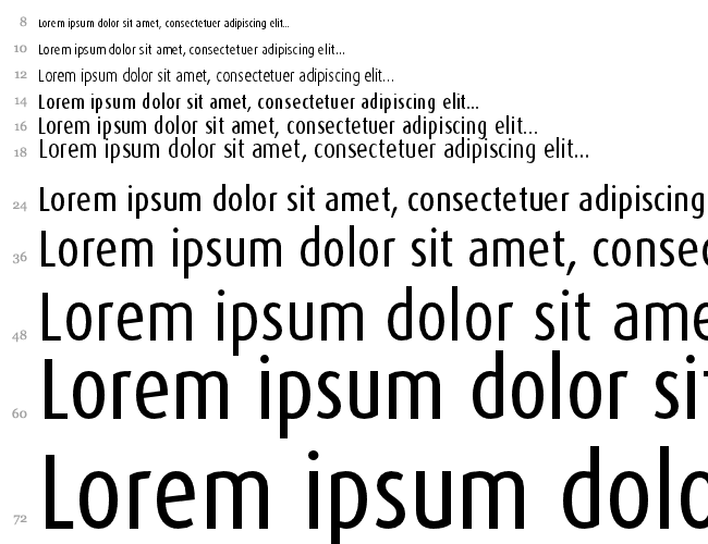 DaxCondensed Водопад 