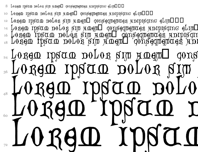 Decorated Majuscules, 14th c. Водопад 