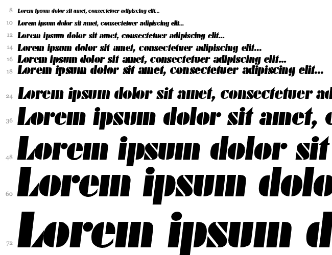 Dekoblack-Italic Cascade 