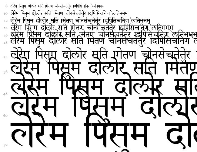 Devanagari Cascada 