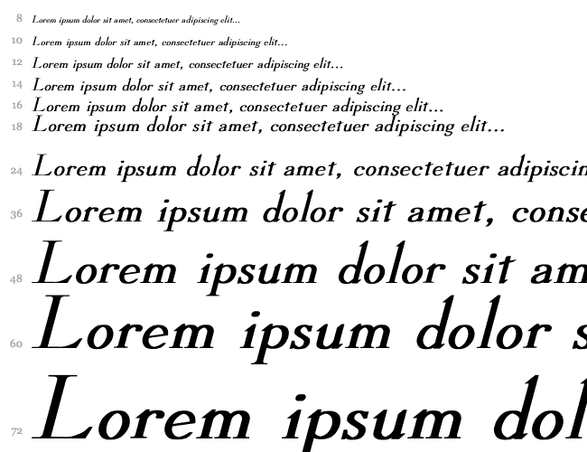 Dickens Bold Italic Водопад 