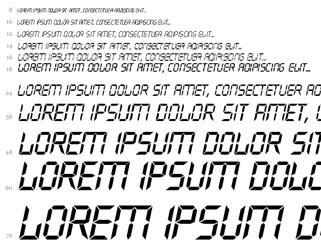 DigifaceItalic Cascata 